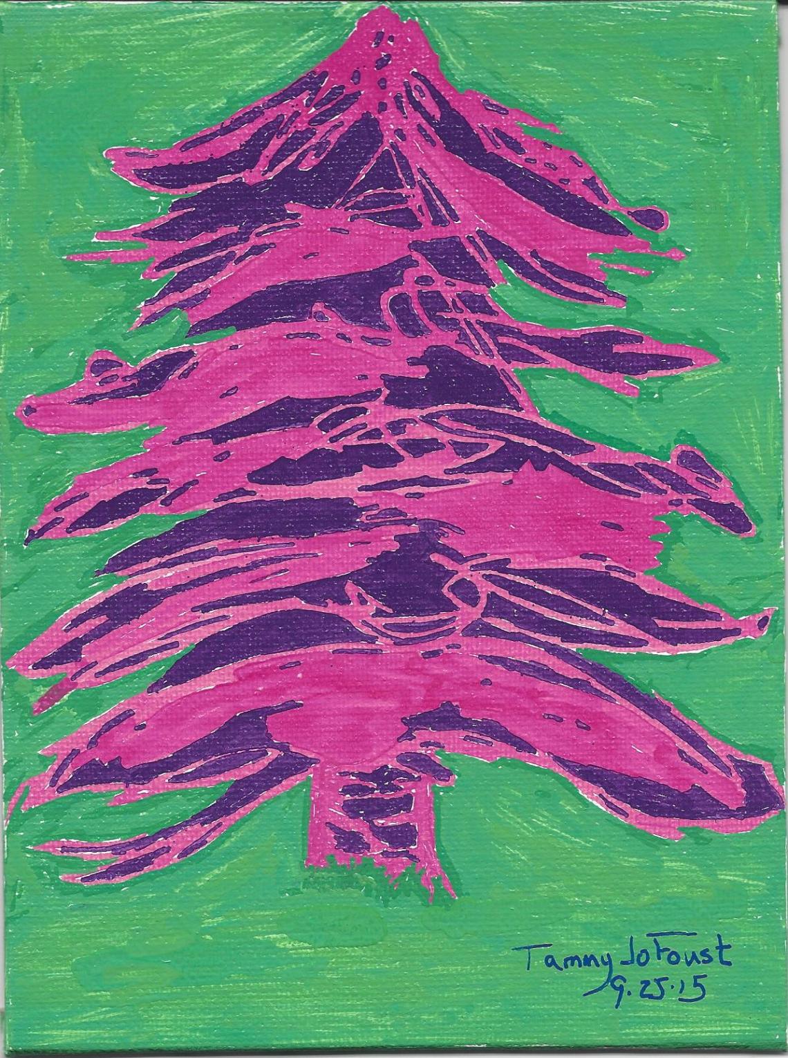 purple-evergreen-acrylic